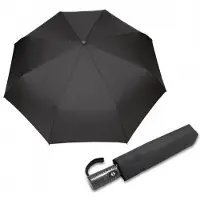 Parasol Tyylikäs Musta Miehen Sateenvarjo - Automaattinen Kestävä Kumppani