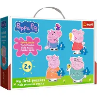 Trefl Palapeli Baby Classic Peppa Pig – Suuret palat, lapsille 2-vuotiaasta alkaen, 18 osaa