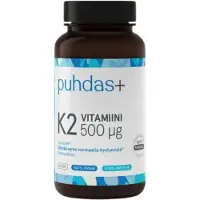Puhdas+ K2-vitamiini 500µg 60 kaps ravintolisä