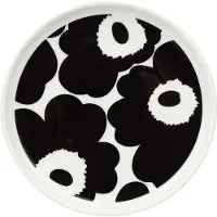 Marimekko Unikko lautanen Ø13.5 cm Musta-valkoinen