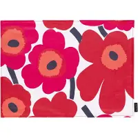 Marimekko Unikko pöytätabletti 31 x 42 cm, punainen/valkoinen