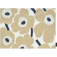 Marimekko Unikko pöytätabletti 31 x 42 cm, beige, valkoinen, tummansininen