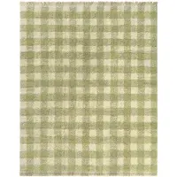 Lorena Canals Pestävä Vichy Matto 90x120 cm, Matcha