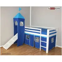 Hobby Hall Kerrossänky, Loft-mökki, 208x110x97 cm, Valkoinen