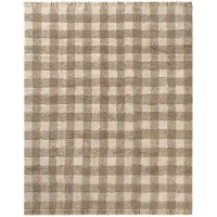 Lorena Canals Pestävä Vichy Matto 150x180 cm, Marron