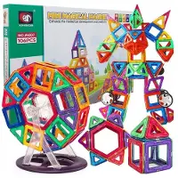 Hobby Hall Magneettiset rakennuspalikat suuret 3D-paneelit lapsille setti Click4Toys monivärinen
