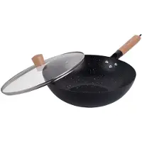 KINGHOFF KH-1984 wok-pannu kannella, 30x9 cm
