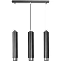 Valotorni Kibo riippuvalaisin 45cm 3xGU10 musta/kromi