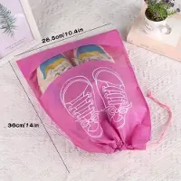 Hobby Hall Kiristysnyöri Kengän Säilytyspussi, Dacron Kannettava Taitettava Kirkas Pyyhepussi., Rožinis