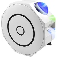 Elight O1 Octagon, laserkohokuvio Galaksin tähdet -projektori äänellä, Bluetooth sovellusohjaus ja kaukosäädin, valkoinen