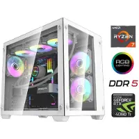 Mdata Gaming Tietokone Ryzen 7 7700X 32GB 1TB SSD NVME RTX 4060 Ti NoOs