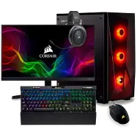 PC Gamer Tietokone Gaming PC Corsair 1 Komplekt, Intel Core i5-14400F 4.6 GHz, 1 TB SSD, RAM 16GB DDR5, GeForce RTX 5060 8GB, PSU 650W, Windows 11 24″ 1920 x 1080 @ 180Hz