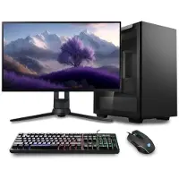 Hobby Hall Tietokone Gaming PC Home and Work 1 Komplekt, AMD Ryzen 5 5600G 4.2 GHz, 500GB SSD, RAM 16 GB, Vega 7, PSU 500W, Windows 11 24″ FullHD 1920×1080