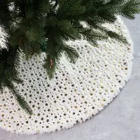 Hobby Hall Joulukuusen helma 90 cm, tähtikuvioinen joulukuusenmatto, joulukuusen pohjan suojus, joulukuusen pohjan suojus juhliin, joulukuusenkoriste, kodinsisustus
