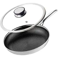 Hobby Hall Professional keraaminen paistinpannu Kanso 28 cm kannella Honeycomb Induktiolle Kaasulle Ruostumaton teräs