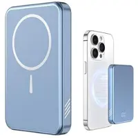Mtp Products C10 Kannettava 15W magneettinen langaton tehopankki 5000mAh - sininen