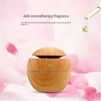 Hobby Hall USB Ultrasonic Cool Mist Spray eteerinen öljy Tuoksu Mini Home Wood Grain Ilmankostutin Sähköinen Ilman Aromi Diffuusori Puhdista, Deep wood