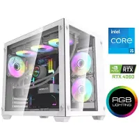 Mdata Gaming Tietokone Core i5-14400F 32GB 1TB SSD 2TB HDD RTX 4060 8GB NoOs