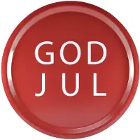 Mellow Design - Tarjotin God Jul 31 cm Punainen/Valkoinen