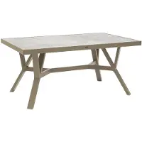 Brafab , Samvaro pöytä 90x140 cm lasilevy mukana Khaki