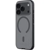 NILLKIN Super Frosted Shield Pro MagSafe -suojakotelo iPhone 17 Pro:lle – läpinäkyvä musta
