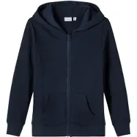 Name it Nkmnesweat Card W Hood Bru Noos - Navy - 122-128