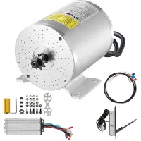 Vevor 1800W sähköinen harjaton tasavirtamoottorisarja - 48V 4500rpm moottori päivitetyllä nopeudensäätimellä ja jalkapolkimella toimivalla kaasuvivulla karting-autoihin, sähköpyöriin, moottoripyöriin,