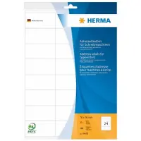Herma 4443, Valkoinen, Paperi, Matta, 7 cm, 3,6 cm, 20 arkkia