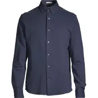 Gant for man. 3250271 Regular Fit navy elastic piqué knit shirt (XXL), Casual, Cotton, Long sleeve