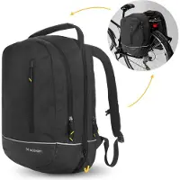 Wozinsky 2in1 pyörälaukku ja reppu 30L - musta