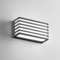In.tec® Led ulkoseinävalaisin Dukrot, Musta, Alumiini, Moderni