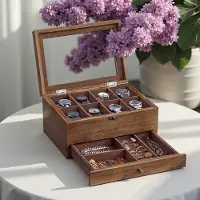 Hobby Hall Rannekekotelo, 27x20x13 cm, eebenpuun musta