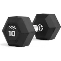 Tiguar Kumipäällysteinen käsipaino HEX 10 kg | voimaharjoittelu, toiminnallinen harjoittelu, crosstraining