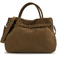Abro Jill Olkalaukku Nahka 36 cm Vihreä