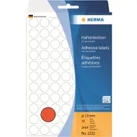Severin label manual ø13 red (2464)