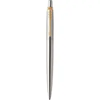 Parker JOTTER, Sisäänvedettävä geelikynä, Musta, Kulta, Ruostumaton teräs, Ruostumaton teräs, Pyöreä, Kulta (2020672)