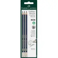 Faber-Castell 116896, HB, Sininen, Harmaa, Kupla, 3 kpl