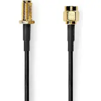 Nedis SMA Cable | SMA Male | SMA Female | Gold Plated