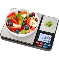Mtp Products Digitaalinen keittiövaaka, jossa on LED-näyttö - 5kg/0.01g