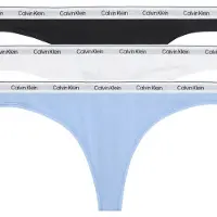 Calvin Klein Thong 3Pk - Blue - XL