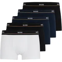 BOSS Bokserishortsit 'Essential' laivastonsininen / koboltinsininen / musta / valkoinen