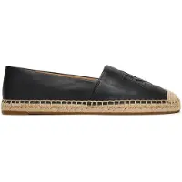 Ralph Lauren Cameryn Nappa Leather Espadrille - Black - 38