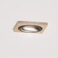 Lamkur Kattovalaisin Tobby, 10 x cm, 3 kpl, tammipuu GU10 Tobby , himmennettävä, Vaalea puu, Olohuone/ruokailutila, Puu, Skandinaavinen,