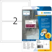 Herma 8333, Valkoinen, Itse kiinnittyvä tulostintarra, A4, Polyesteri, Laser, Kiinteä