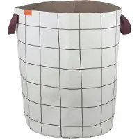 Mette Ditmer Mesh pyykkikori Ø40x50 cm Ruskea off-white