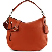 Abro Juna Olkalaukku Nahka 34 cm Oranssi