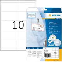 Herma 9011, Valkoinen, Liimaton tulostustarra, A4, Pahvi, Laser/Inkjet, Suorakulmio