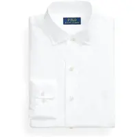Ralph Lauren for man. 712827063003 Custom Fit poplin shirt white (39.5), Casual, Cotton, Classic, Long sleeve