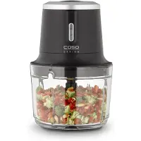 Caso chopper, lasisäiliö, 1000 ml:n tilavuus, akkukäyttö, Li-Ion-akku, 200 wattia Lei (1747)