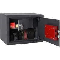 Hobby Hall Kassakaappi pistooleille Brihard, 250x350x250 mm, harmaa